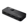 Lindy 2-Port HDMI 8K60 Bidirektionaler Umschalter, HDMI, ABS, Schwarz, 120 Hz, 3840 x 2160, 7680 x 4320, 48 Gbit/s