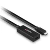 Lindy 5m USB 3.2 Gen 2 C/C Active Extension, 5 m, USB C, USB C, USB 3.2 Gen 2 (3.1 Gen 2), 10 Gbit/s, Schwarz