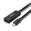 Lindy 5m USB 3.2 Gen 2 C/C Active Extension, 5 m, USB C, USB C, USB 3.2 Gen 2 (3.1 Gen 2), 10 Gbit/s, Schwarz