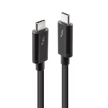Lindy 2m Thunderbolt 3 Kabel, Passiv, Stecker, Stecker, 2 m, 20 Gbit/s, Schwarz, 4096 x 2160 Pixel