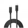 Lindy 2m Thunderbolt 3 Kabel, Passiv, Stecker, Stecker, 2 m, 20 Gbit/s, Schwarz, 4096 x 2160 Pixel