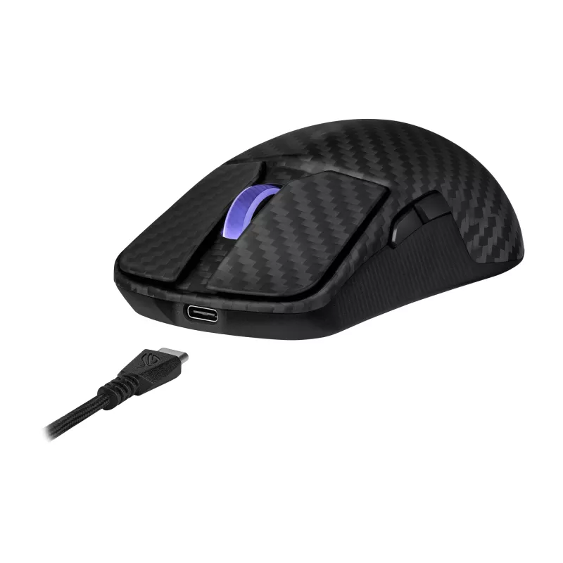 ASUS ROG Harpe Ace Extreme Maus Gaming Rechtshänder RF Wireless + Bluetooth + USB Typ-A Optisch 42000 DPI