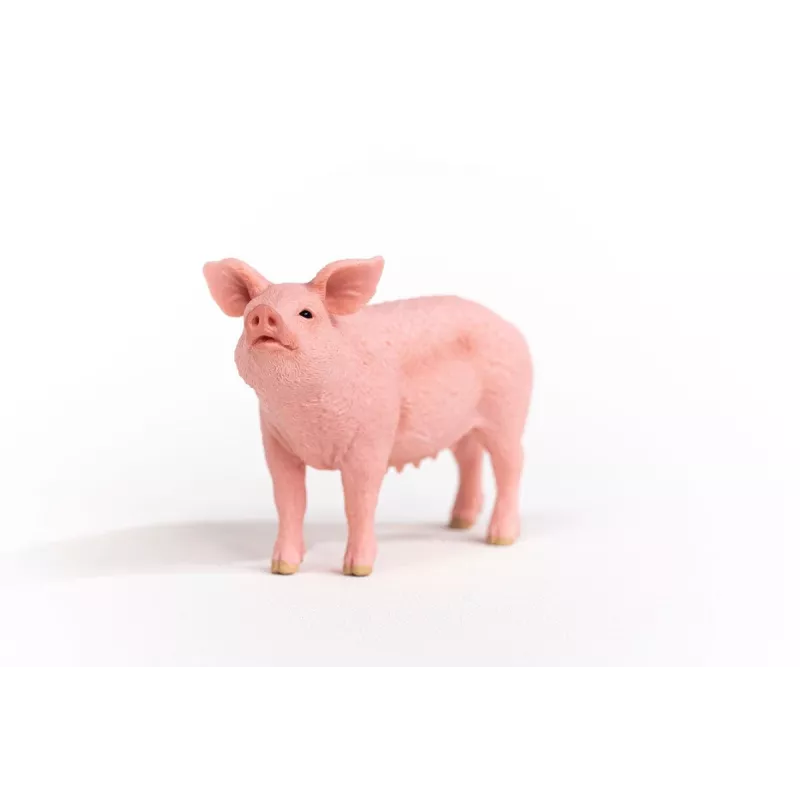 Schleich Bauernhof Schwein Figur 13933, rosa, empfohlenes Alter 3+
