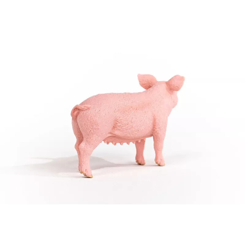 Schleich Bauernhof Schwein Figur 13933, rosa, empfohlenes Alter 3+