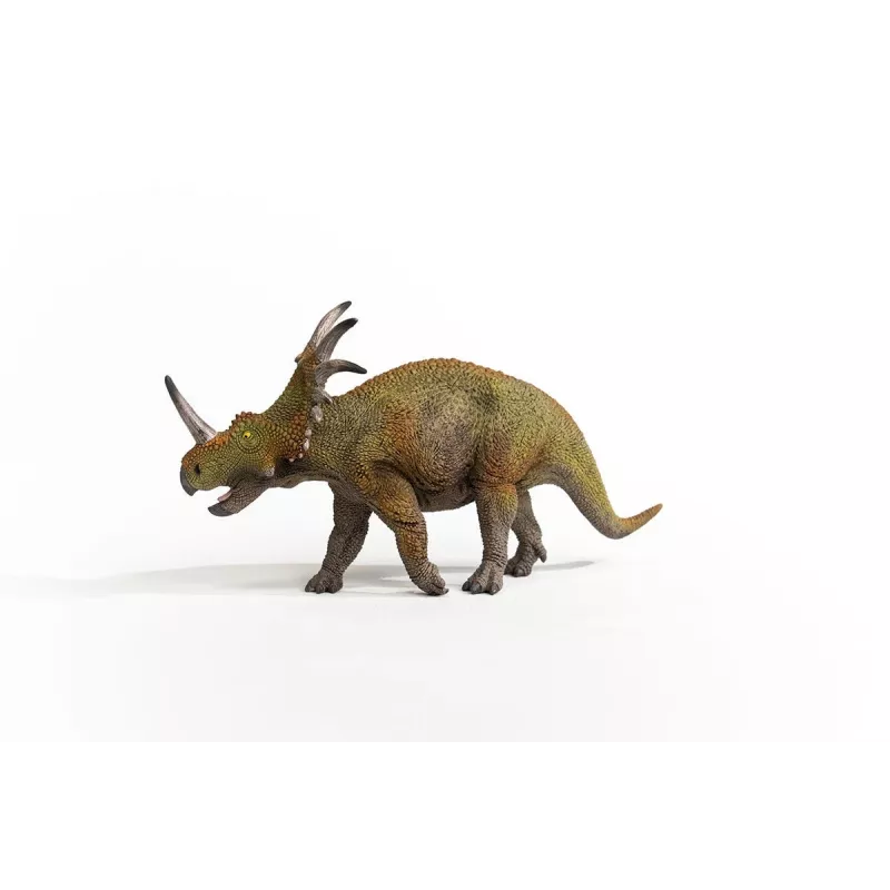 schleich Dinosaurier Styracosaurus, 4 Jahr(e), Die Erde erobern, Dinosaurier und Vulkan, Grün, Grau, Kunststoff