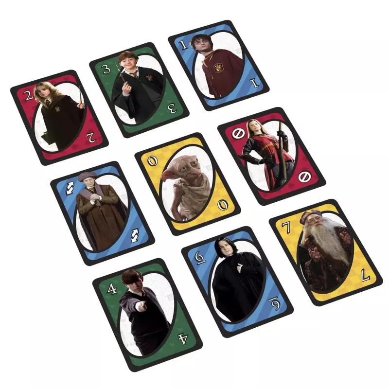Kartenspiel MATTEL UNO Harry Potter – Ablegespiel, ab 7 Jahren