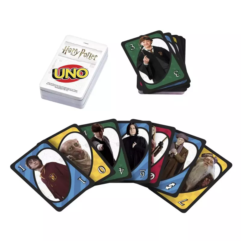 Kartenspiel MATTEL UNO Harry Potter – Ablegespiel, ab 7 Jahren