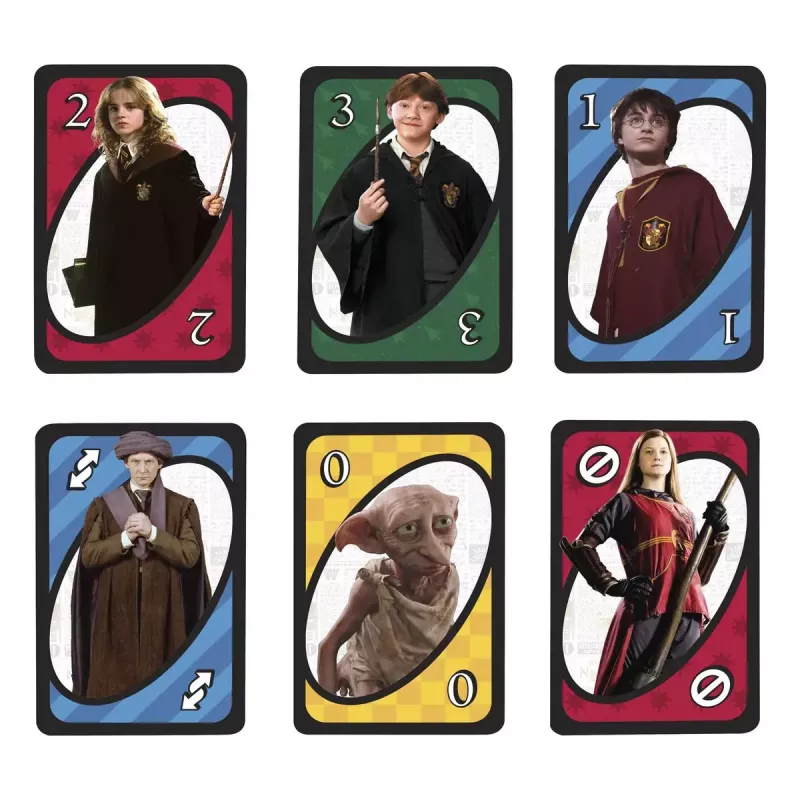 Kartenspiel MATTEL UNO Harry Potter – Ablegespiel, ab 7 Jahren
