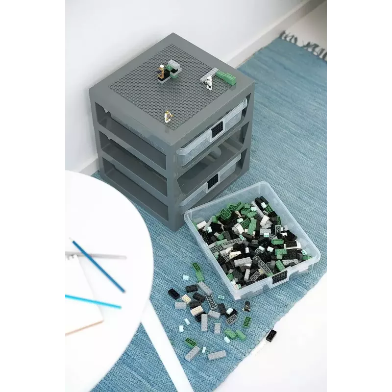Schubladenregal-Set Room Copenhagen 40950003 graue Aufbewahrungsbox für Schubladen