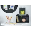 room copenhagen LEGO Brick Shelf 8+4 schwarz — modulares Wandregal mit 2 Ablagen