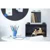 room copenhagen LEGO Brick Shelf 8+4 schwarz — modulares Wandregal mit 2 Ablagen
