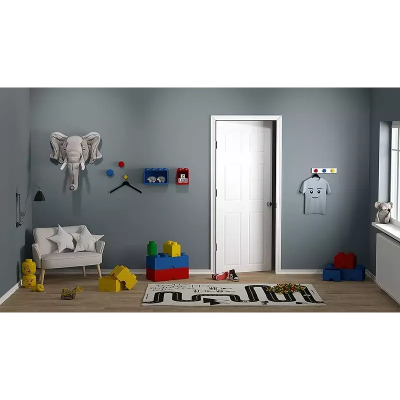 Shelf Room Copenhagen LEGO Brick Shelf 8+4 Red, 2 Regale