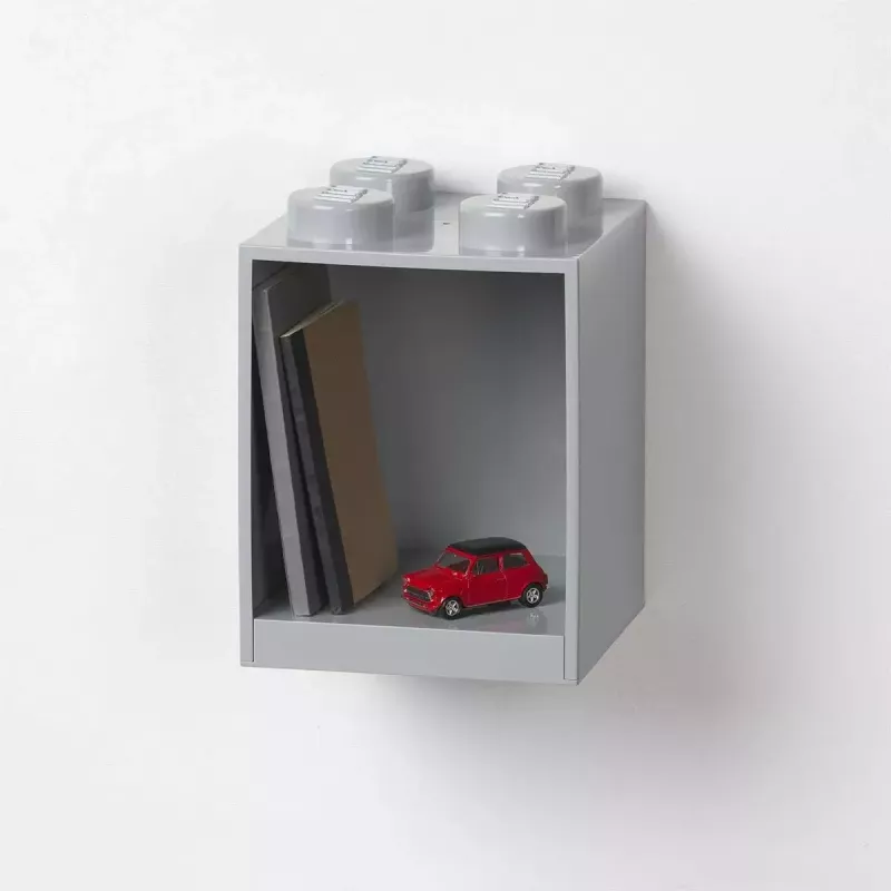 Shelf Room Copenhagen LEGO Brick 4-shelf light Grau by room copenhagen, model 41141740