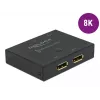 DELOCK DisplayPort 2 - 1 Switch - bidirektional 8K 30 Hz