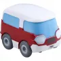 Bus HABA Kullerbu Momentum Motor Mini Bus Blau Grau Rot Weiß