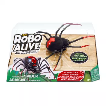 Robo Alive Kriechspinne im Dunkeln leuchtendes Roboter-Spielzeug ZURU