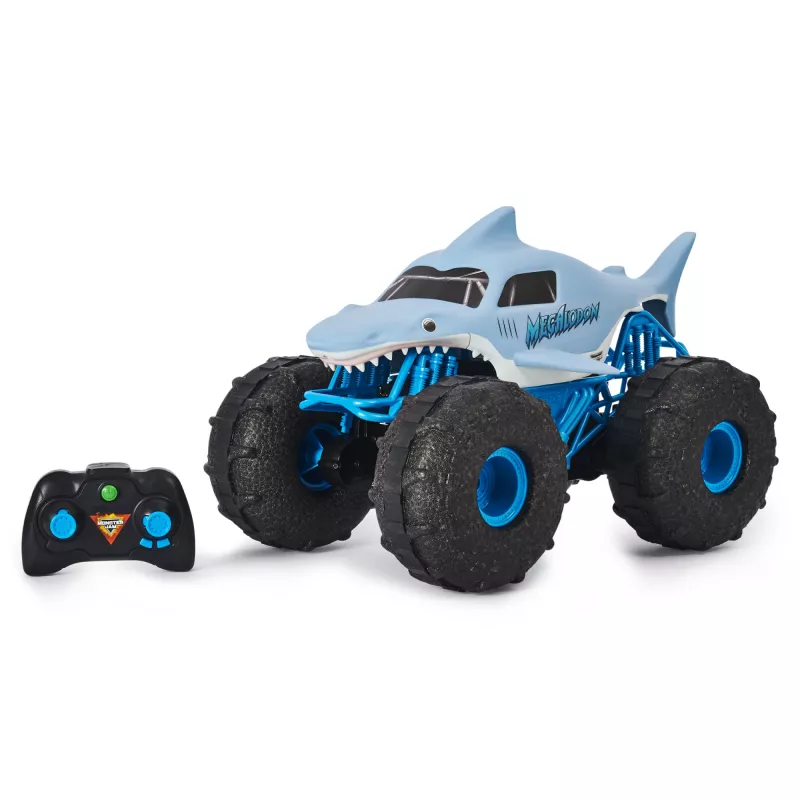 Monster Jam, offizieller Megalodon STORM All-Terrain ferngesteuerter Monster Truck, Maßstab 1:15