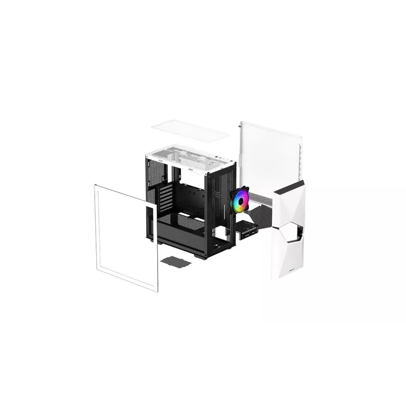 PC-Gehäuse DeepCool CYCLOPS WH Midi Tower Weiß