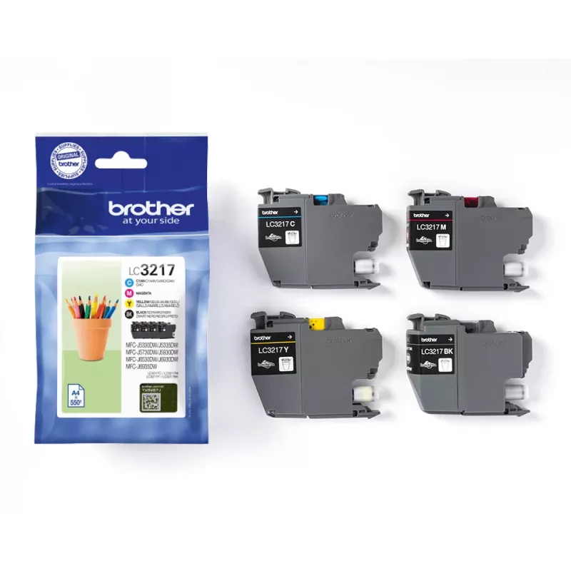 Brother LC3217VAL Tintenpatrone 4 Stk. Original Schwarz, Cyan, Magenta, Gelb