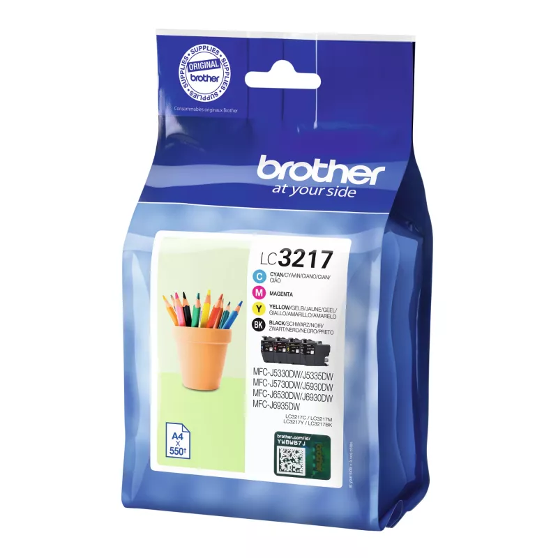 Brother LC3217VAL Tintenpatrone 4 Stk. Original Schwarz, Cyan, Magenta, Gelb