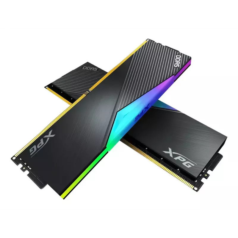 ADATA DIMM 64 GB DDR5-6400 (2x 32 GB) Dual-Kit (schwarz, AX5U6400C3232G-DCLARBK, Lancer RGB, INTEL XMP) - 64 GB - DDR5