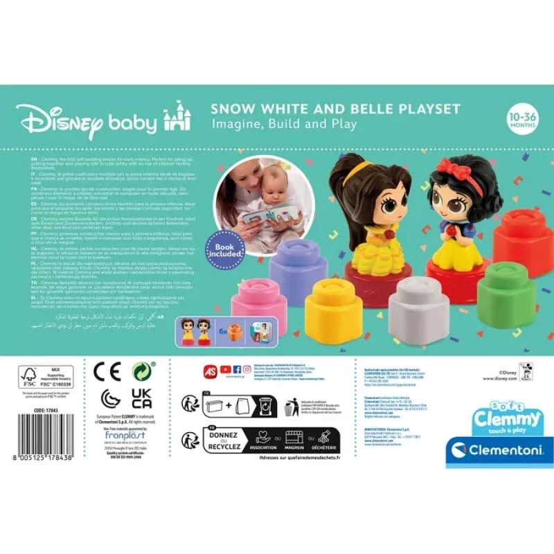 Clementoni Clemmy Disney Princess Spiel-Set, Geschicklichkeitsspiel, 17843