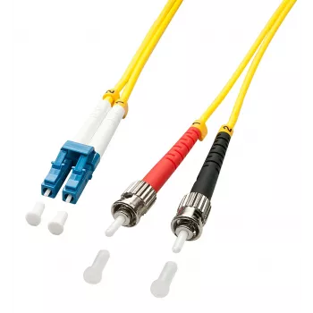 Lindy 2m LC/ST InfiniBand/Glasfaserkabel Mehrfarbig, Gelb