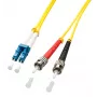 Lindy 2m LC/ST InfiniBand/Glasfaserkabel Mehrfarbig, Gelb