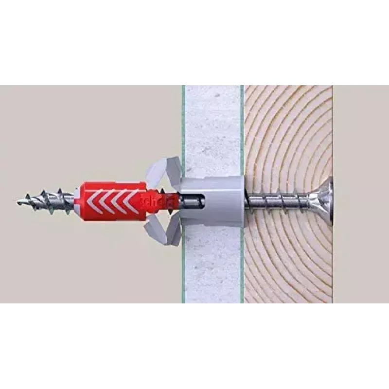 Schraube Fischer 670501 – Stahl-Holzschraube 100 mm, 6 mm Durchmesser, 60 mm Gewinde, Packung mit 25 Stück