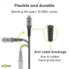 Lightning-Kabel Wentronic 49267 0,5 m Schwarz-Grau