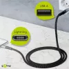 Lightning-Kabel Wentronic 49267 0,5 m Schwarz-Grau