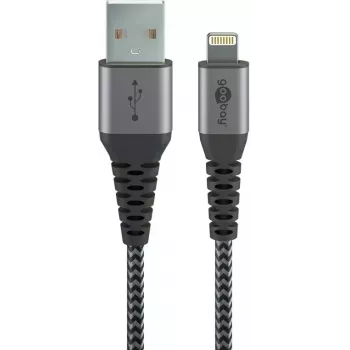 Lightning-Kabel Wentronic 49267 0,5 m Schwarz-Grau