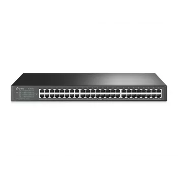 TP-Link 48-Port 10/100Mbit/s Rackmount Netzwerk-Switch, Unmanaged, Fast Ethernet (10/100), Rackmontage, 1U
