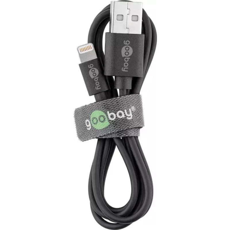 Goobay Lightning USB Lade- und Synchronisationskabel 1 m Lightning USB A CE MFi