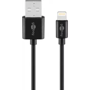 Goobay Lightning USB Lade- und Synchronisationskabel 1 m Lightning USB A CE MFi