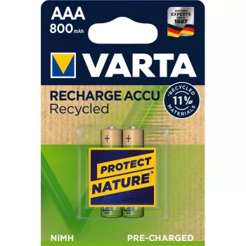 VARTA Recharge Batterie Recycled 800 mAh AAA NiMH 2er-Pack