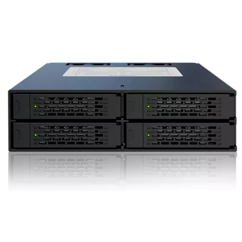 ICYDOCK ToughArmor Vollmetall 4-Bay 2,5-Zoll SATA HDD & SSD Backplane-Käfig für externen 5,25-Zoll-Schacht