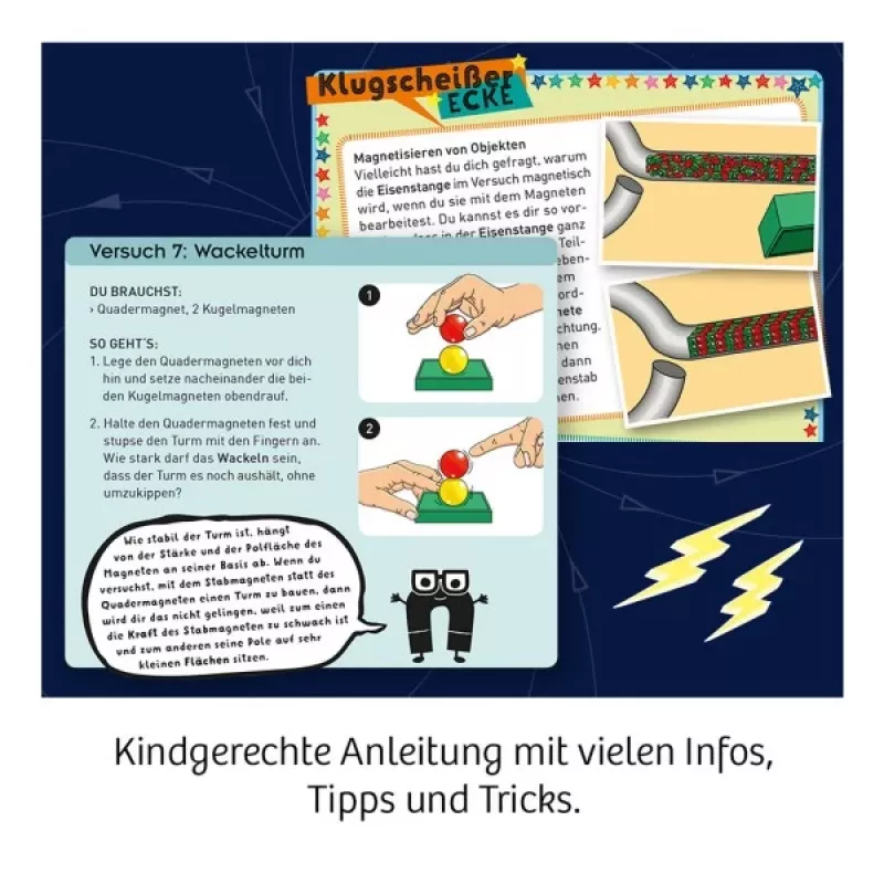 Kosmos 65414, Experimentierkasten, Physik, 8 Jahr(e), Mehrfarbig