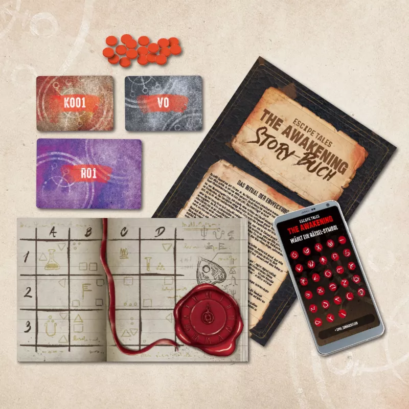 Kosmos Escape Tales: The Awakening Brettspiel Deduktion