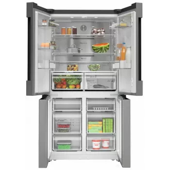 Bosch Serie 4 KFN96APEA Side-by-Side-Kühlschrank Freistehend 605 l Edelstahl