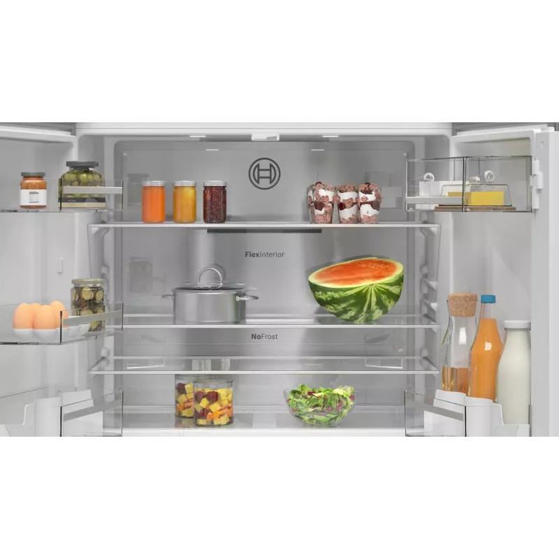 Bosch Serie 4 KFN96APEA Side-by-Side-Kühlschrank Freistehend 605 l Edelstahl