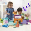 MEGA BLOKS Fisher Price Musik-Bauernhofband Sensorik-Bauspielzeug (45 Teile) für Kleinkinder