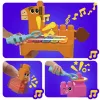MEGA BLOKS Fisher Price Musik-Bauernhofband Sensorik-Bauspielzeug (45 Teile) für Kleinkinder