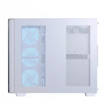 PC-Gehäuse Aerocool P500C Midi Tower Weiß ATX Seitliches Netzteil 3x 120 mm Lüfter