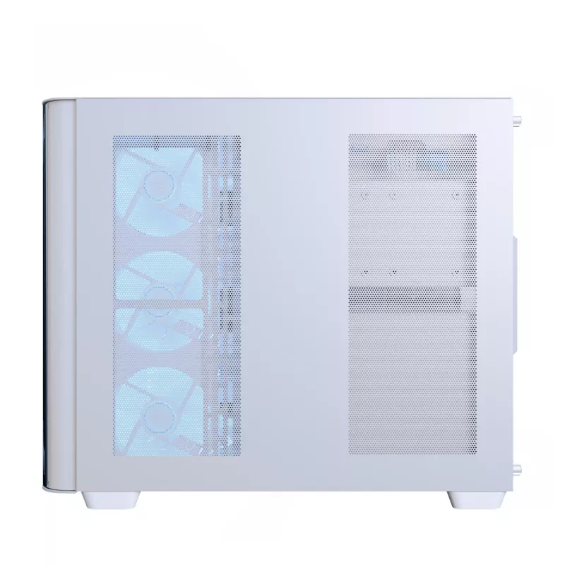 PC-Gehäuse Aerocool P500C Midi Tower Weiß ATX Seitliches Netzteil 3x 120 mm Lüfter