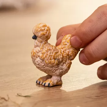 Schleich Silkie Huhn Modell 14891 — Bauernhof-Tierfigur, mehrfarbig, für Kinder ab 3 Jahren
