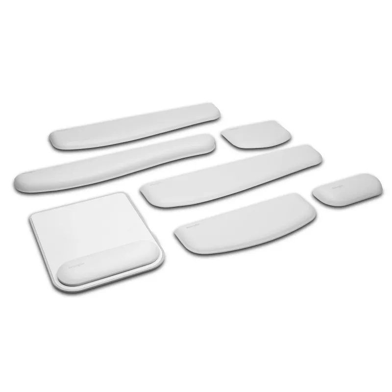 Kensington ErgoSoft Handgelenkauflage für Standard-Maus, Grau, Kunstleder, Gel, Taiwan, MIL-STD-810H Methode 504.3 Kontamination durch Flüssigkeiten, 200 g, 1 Stück