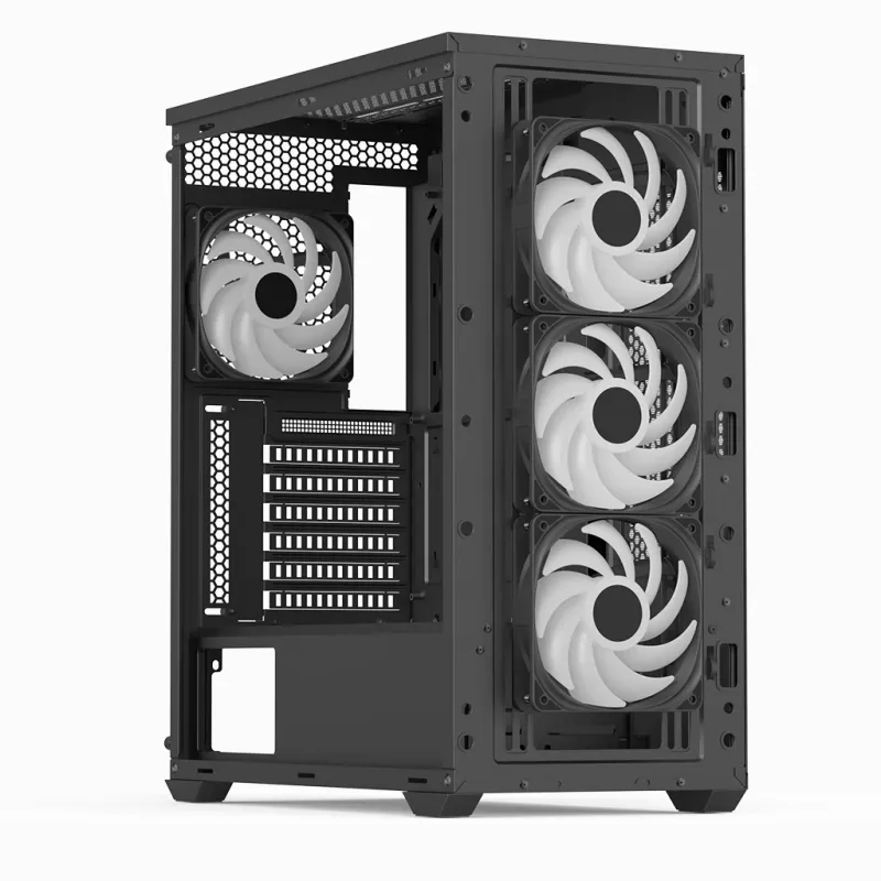 Aerocool D501A Midi Tower Schwarz