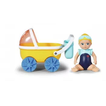 BABY born Splish Splash Kinderwagen mit Emma Bade-Puppe Mehrfarbig