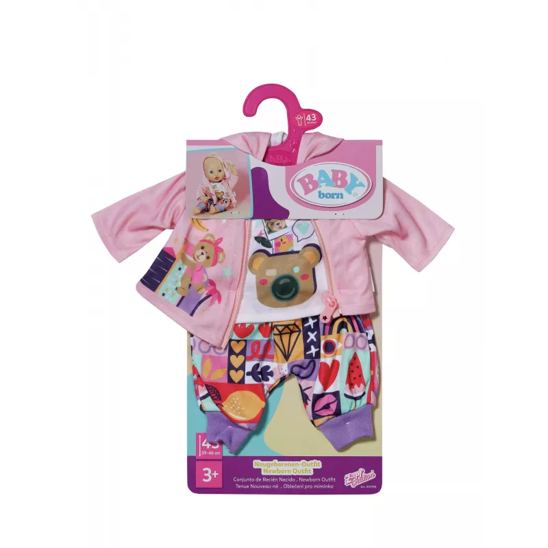 BABY born Newborn Outfit 43cm Puppenkleidung Set